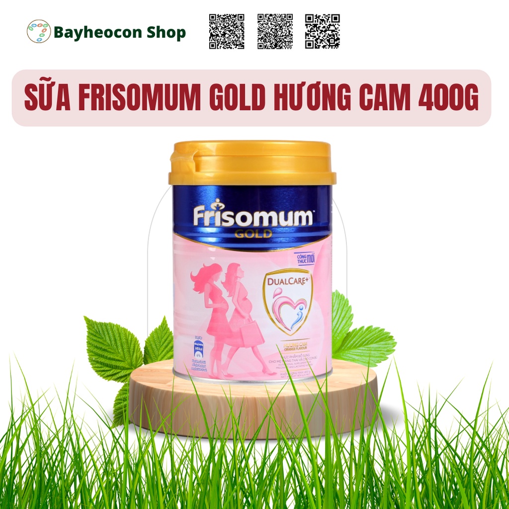 (DATE 2022) Sữa bột Frisomum gold Hương Cam 400g