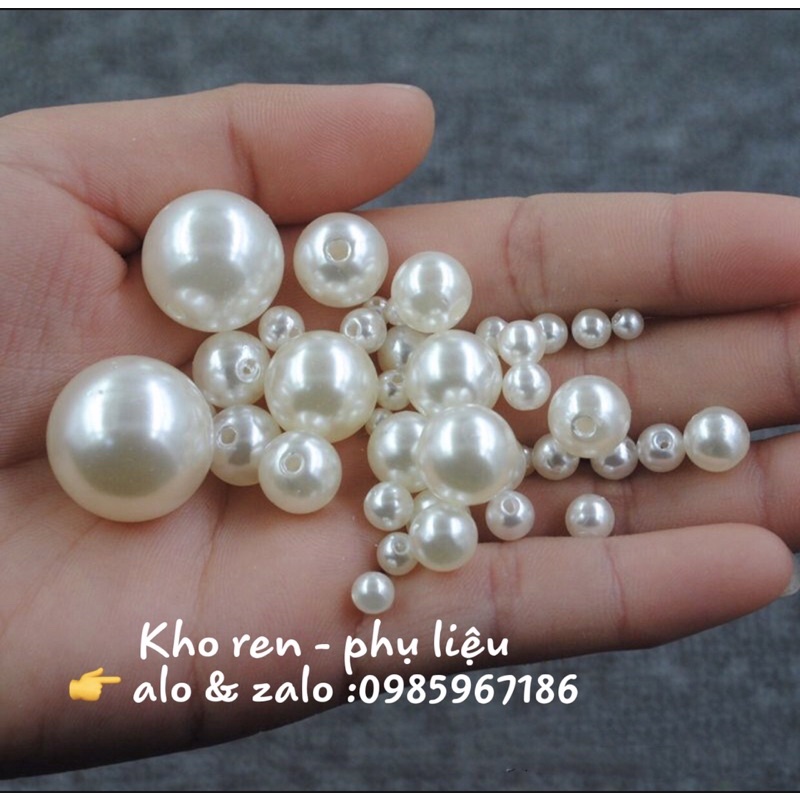 Hạt trai cao cấp đính váy áo, làm vòng trang sức..