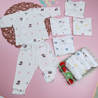 BỘ SƠ SINH DÀI TAY COTTON LẠNH DÀI TAY  Avaler