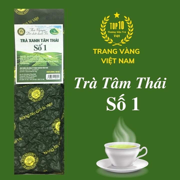 Trà Nõn Tân Cương Thái Nguyên Đặc Biệt 5 gói 100g Trà Xanh Tâm Thái Số 1 túi 500g