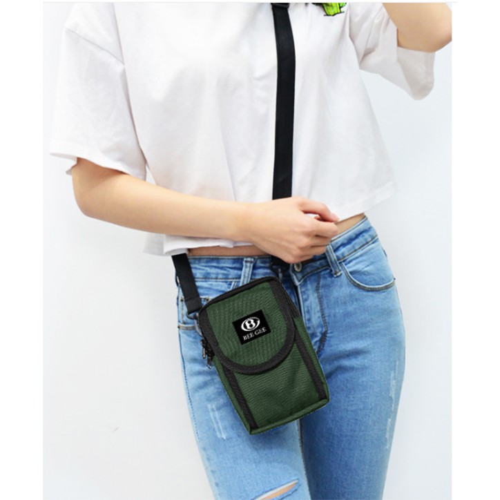 ( FREESHIP 50K ) Túi đeo chéo nam nữ unisex thời trang Hàn quốc để điện thoại chống thấm nước BEE GEE 099