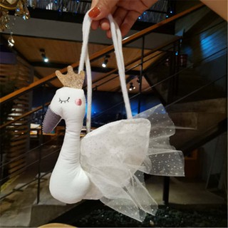 (CÓ SẴN  - ảnh thật shop chụp) Túi đeo chéo hình thiên nga  dễ thương đựng tiền lì xì tết, đựng tỏi cho bé đi chơi