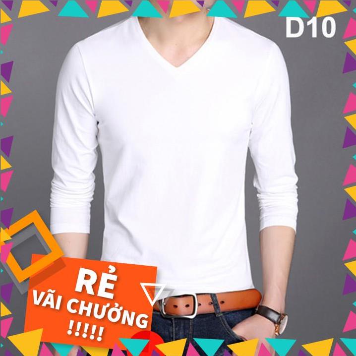 [HOT SALE] ÁO THU ĐÔNG NAM  tay dài cổ tim, chất cotton 4 chiều , áo dài tay nhiều màu dáng ôm thời trang _vifa | BigBuy360 - bigbuy360.vn