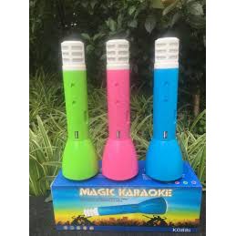 K088i nhựa Míc hát micro karaoke Loa kèm micro 3 trong 1 kết nối Bluetooth