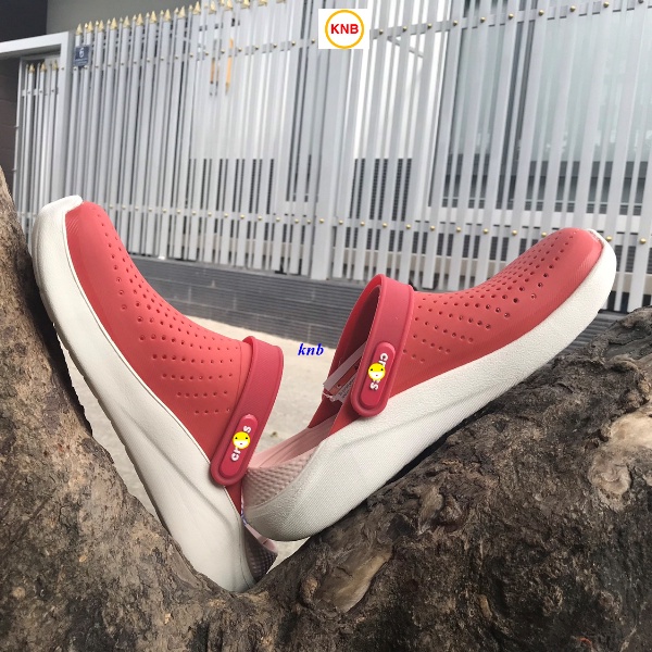 Dép Sục Cross Literide -FREESHIP + Hàng loại 1- Dép Quai Ngang Nam Nữ bít đầu đỏ gót hồng chống hôi chân, đi nắng đi mưa