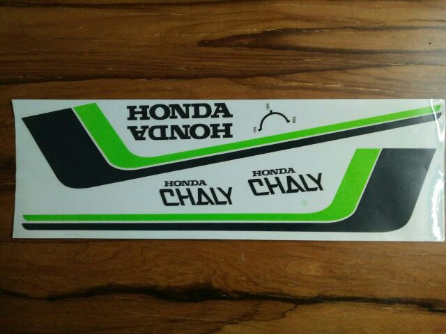 Bộ tem honda chaly màu xanh