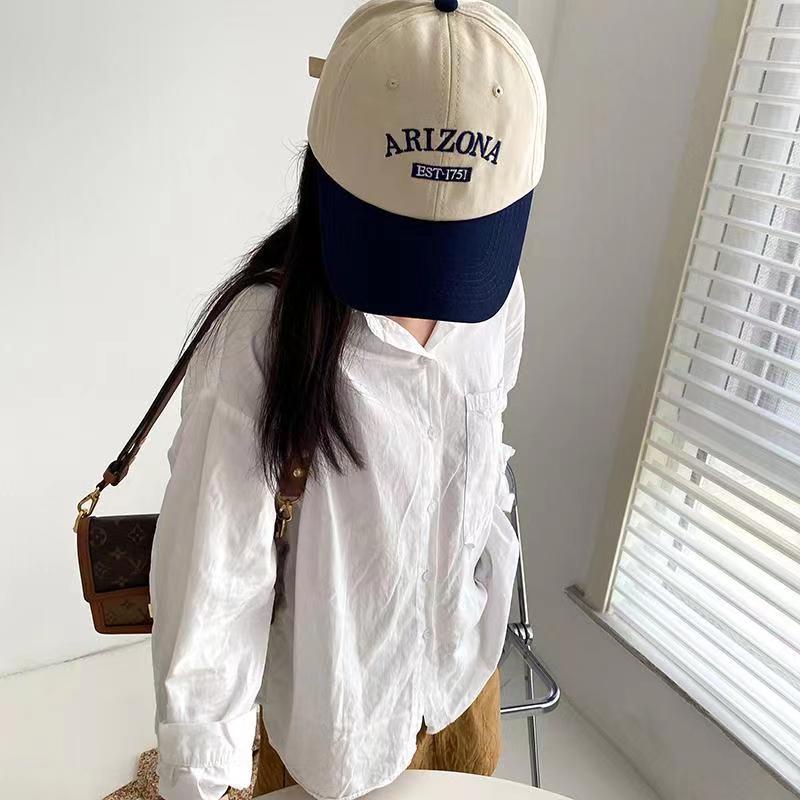 Nón Lưỡi Trai cotton Thêu Họa Tiết Thời Trang Hàn Quốc 5 Màu Tùy Chọn EST.1751