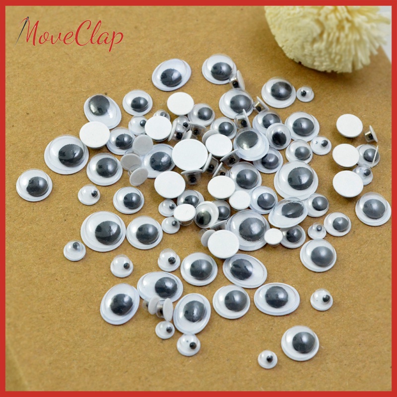 700x Googly Eyes Self Adhesive Moving Eye for DIY Scrapbooking Craft 7 Sizes