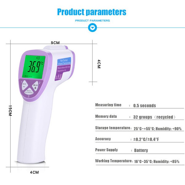 Nhiệt kế hồng ngoại đa chức năng Infrared Thermometer FI01