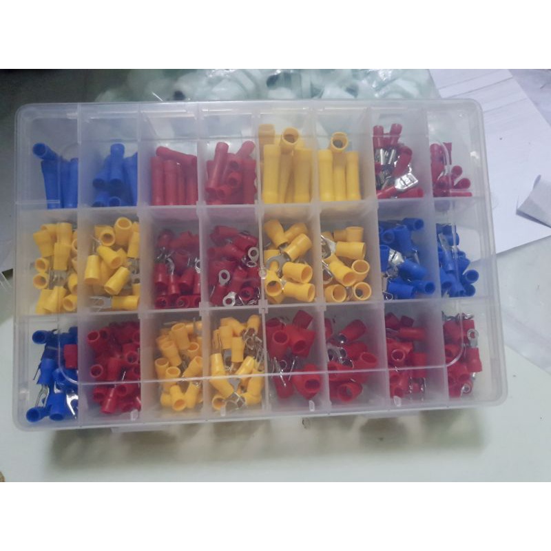 Bộ đầu cos nối dây điện 18 size 500 cái