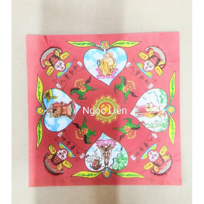 Giấy cúng quí nhân vuông  xấp 20 tờ