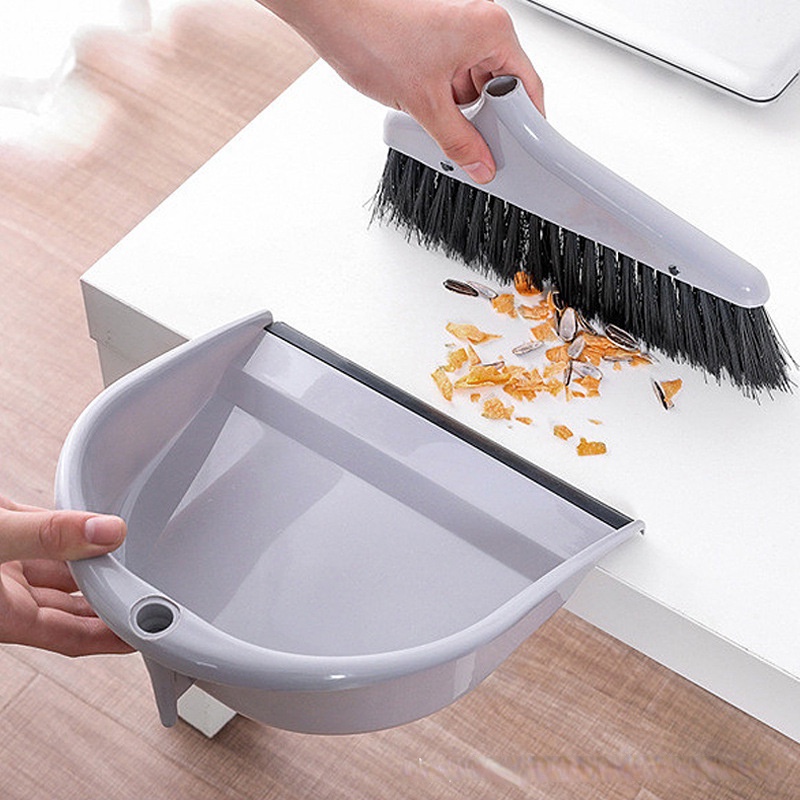Bộ Chổi Và Đồ Hốt Rác Bằng Nhựa Mềm Có Thể Tháo Rời Tiện Dụng