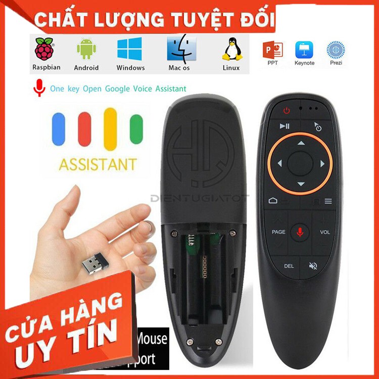 [Mã ELFLASH5 giảm 20K đơn 50K] [BH 3 Tháng] - Chuột G10S [BAY] + [NÓI] cho tivibox android