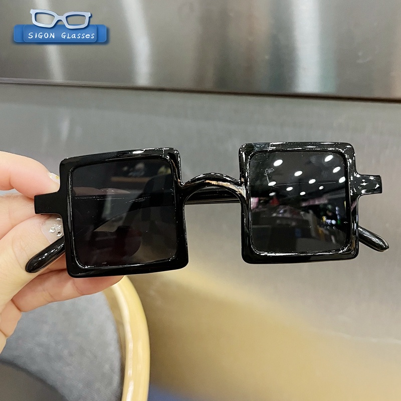 Kính Mát Vuông Nhiều Màu Sắc Chống Tia UV400 Thời Trang Cho Bé