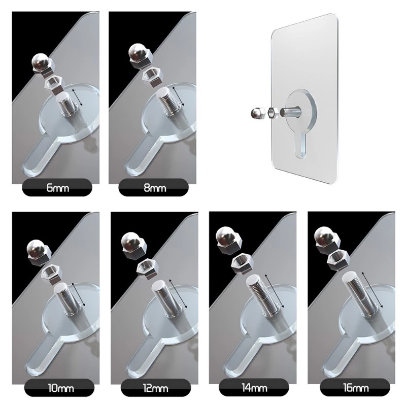 1 Móc Treo Đồ Dán Tường Bằng Thép Không Gỉ / PVC Không Để Lại Dấu Vết