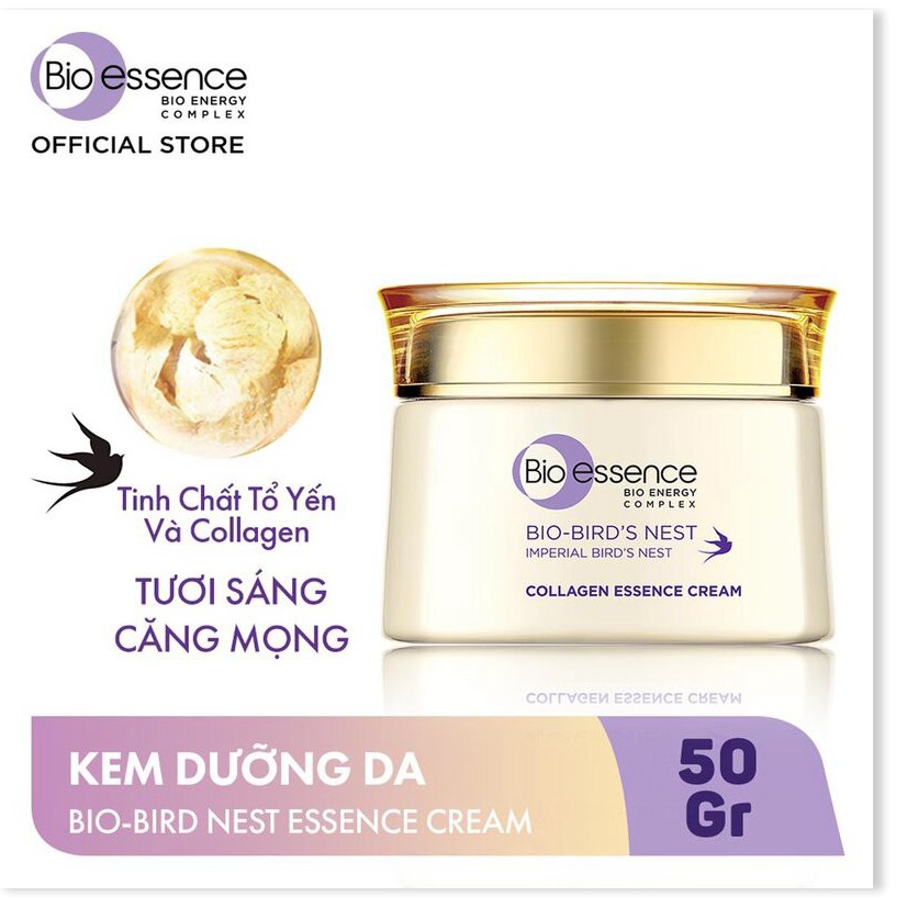 [Mã giảm mỹ phẩm chính hãng] Kem Dưỡng Bio-essence Dưỡng Da Săn Mịn Rạng Ngời Bio-Bird’s Nest Collagen Essence Cream 50g