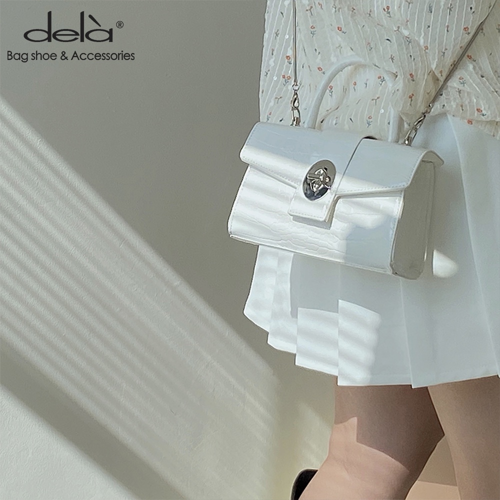 Dela Túi Đeo Chéo Giả Da Cá Sấu Thời Trang Dành Cho Nữ