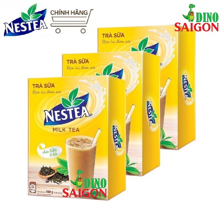 Bộ 3 hộp Trà Sữa NESTEA (Hộp 8 gói x 20g)