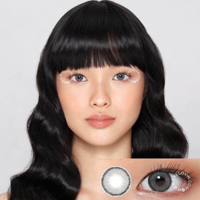 Kiểu Kawaii Kitty Softlens - Mini Olivia Xám