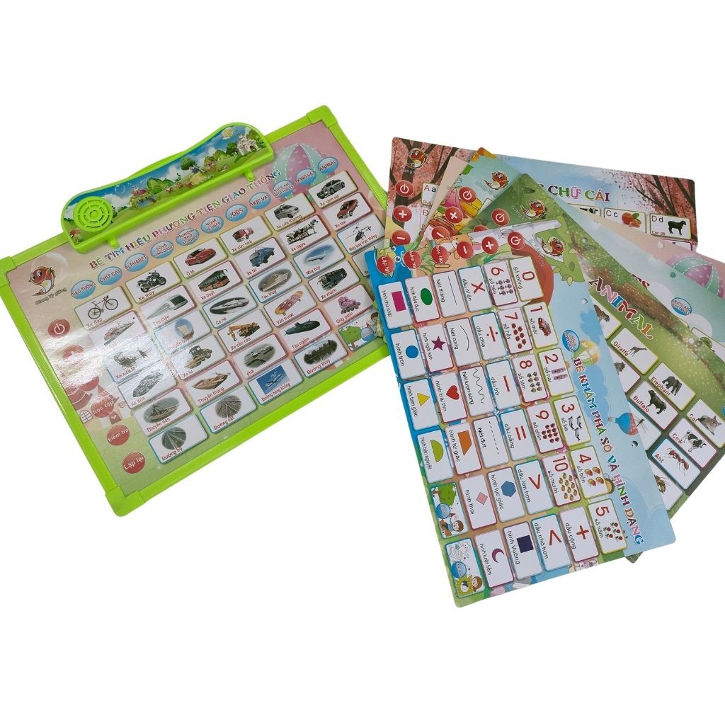 Bảng Học Điện Tử Thông Minh 5 tờ giúp con phát triển toàn diện - ALOKIDS TB