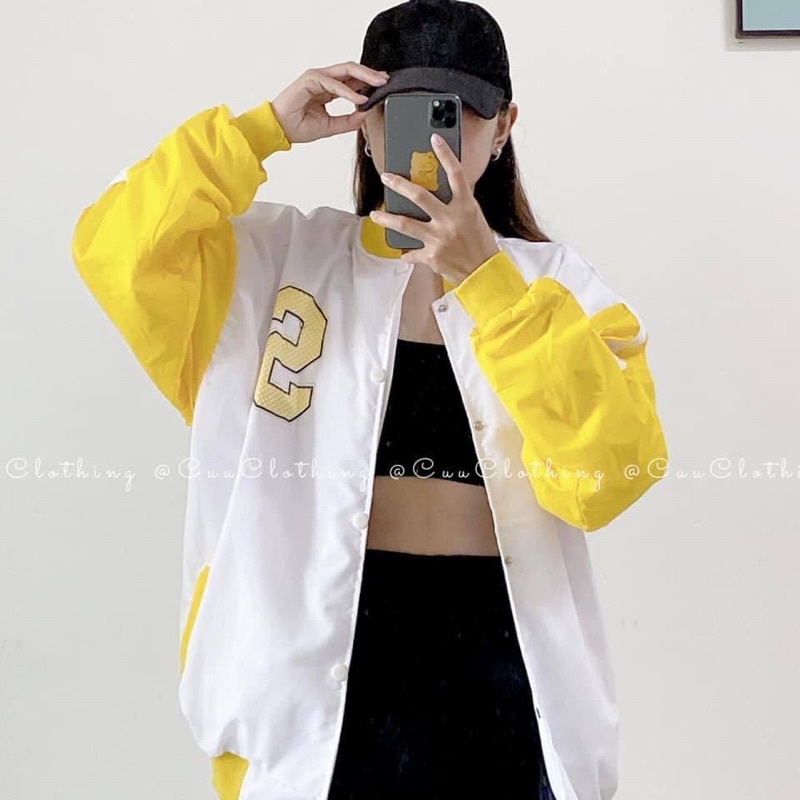 Áo khoác bomber dù lót das không nón unisex ulzzang nam nữ