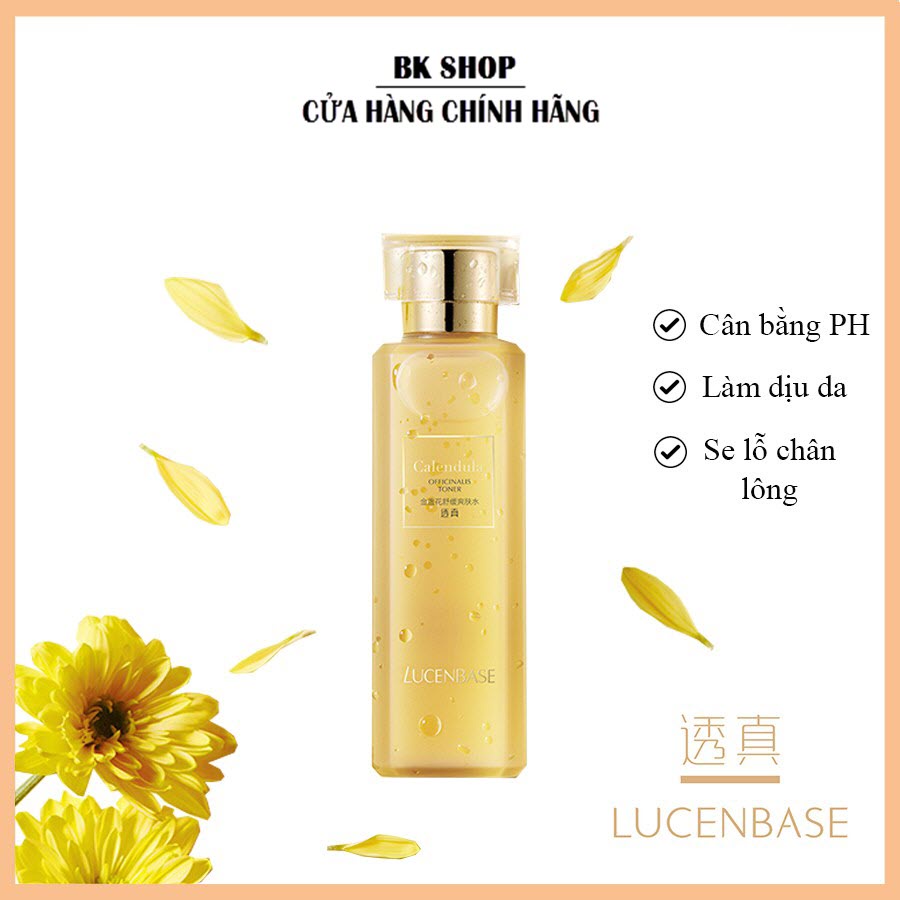 Nước hoa hồng LUCENBASE hoa cúc Calendula Officinalis Toner cấp nước dưỡng ẩm dịu da se khít lỗ chân lông