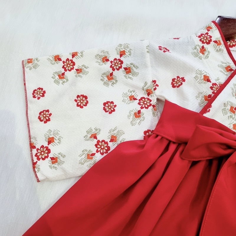 Váy Kimono Nhật Bản Cách Tân Cho Bé Gái 3 Đến 18kg, Đầm Bé Gái Chất Lụa Ướt Mềm Mại [A040]