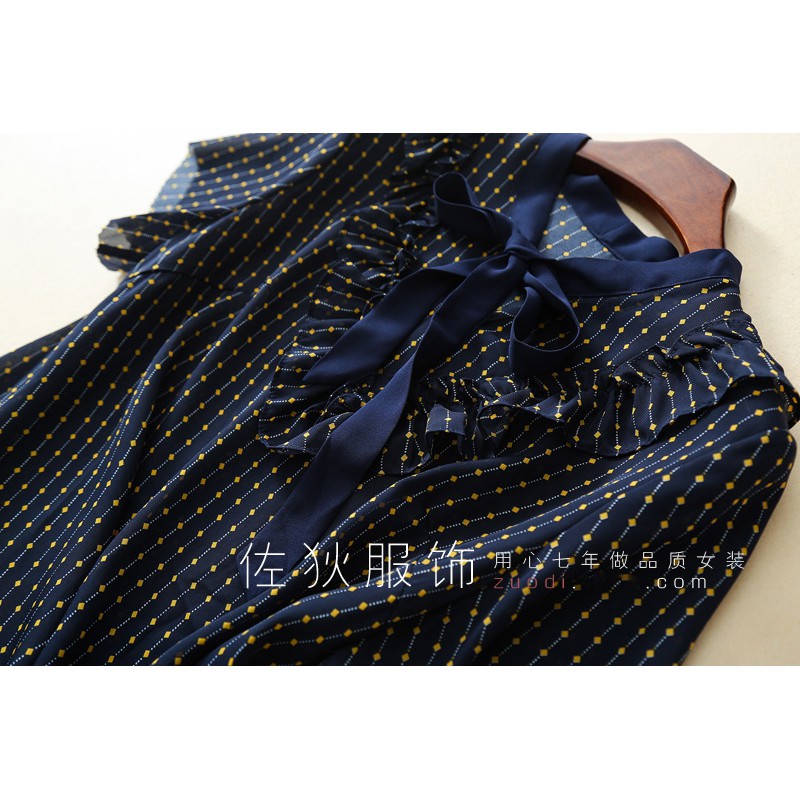 Áo voan kiểu cổ nơ vải chiffon big size