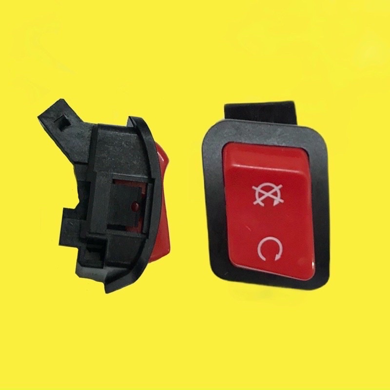 Nút Công Tắt Idling Stop Màu đỏ giống 300i Cho Xe Sh~Ab~Vario~Click~Lead~Vision~v..v
