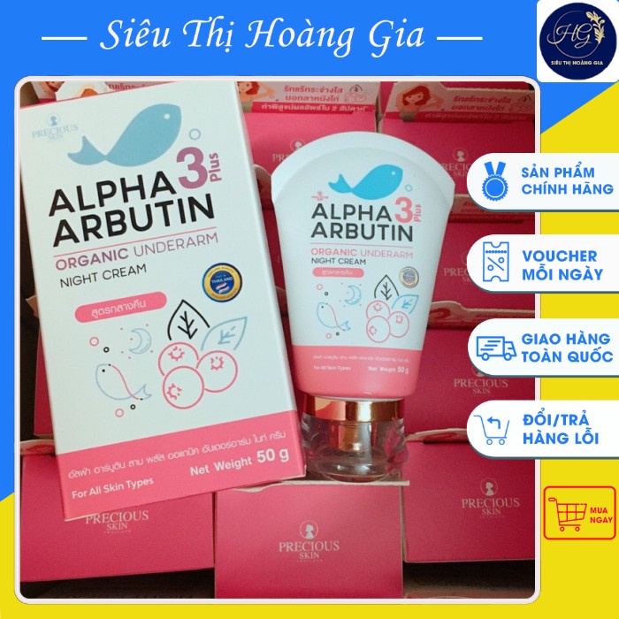 KEM DƯỠNG TRẮNG - GIẢM THÂM VÙNG DƯỚI CÁNH TAY ALPHA ARBUTIN 3