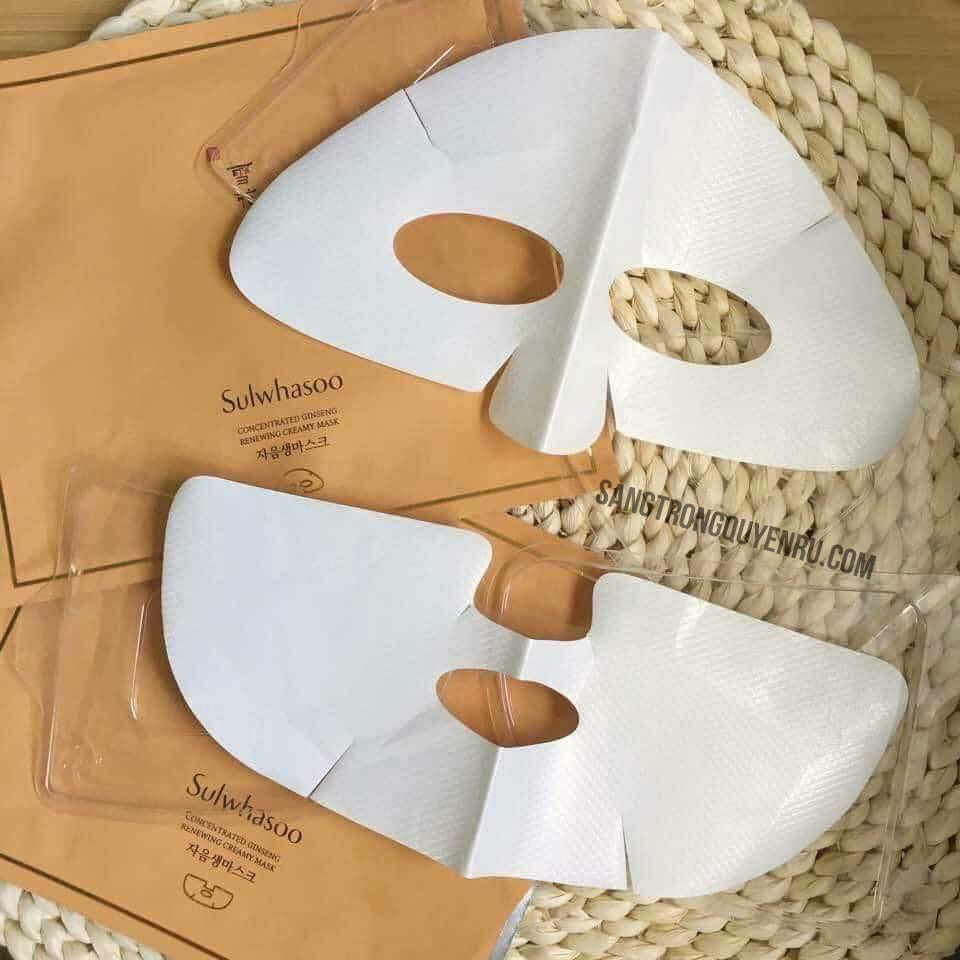 Miếng Mặt nạ nhân sâm Sulwhasoo Concentrated Ginseng Renewing Creamy Mask Mặt nạ cực phẩm dưỡng da thế hệ mới(1 miếng)