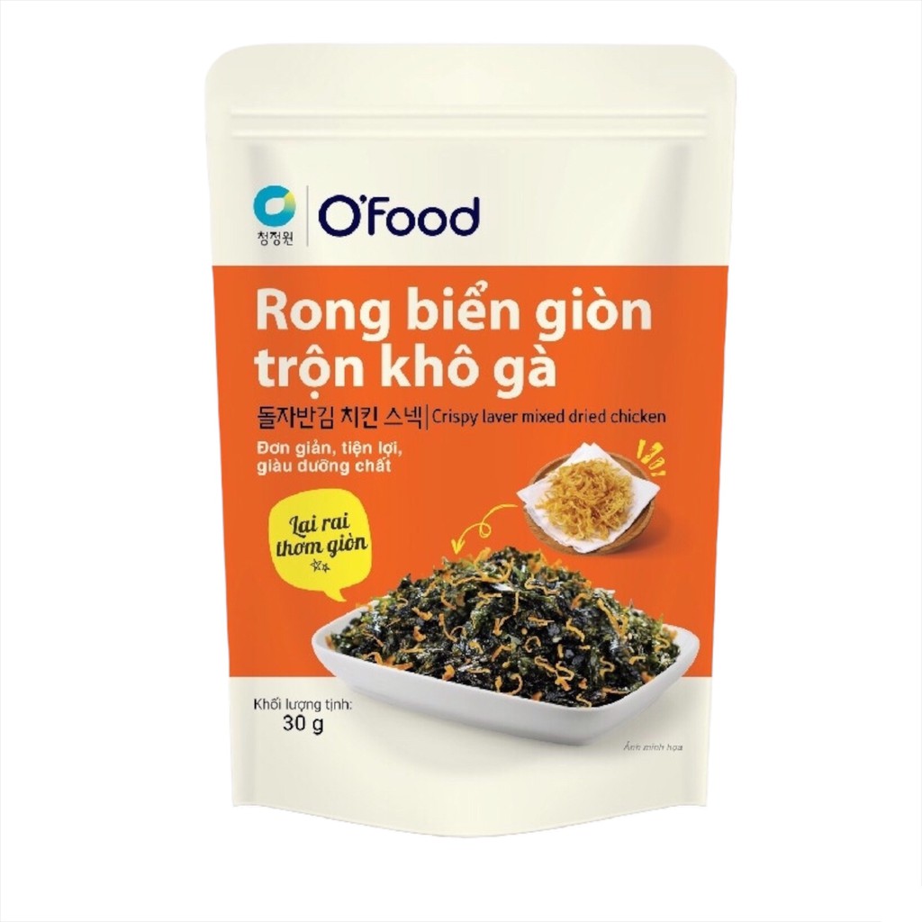 RONG BIỂN VỤN TRỘN CƠM O'FOOD GÓI 30G