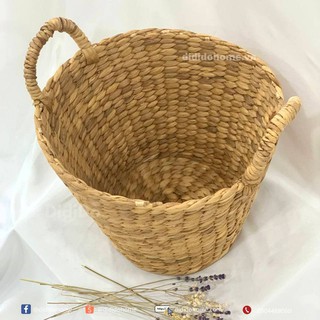 Giỏ lục bình hình trụ có quai