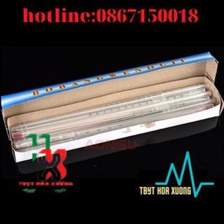 Nhiệt kế thủy ngân 200 độ - cây đo nhiệt độ nước