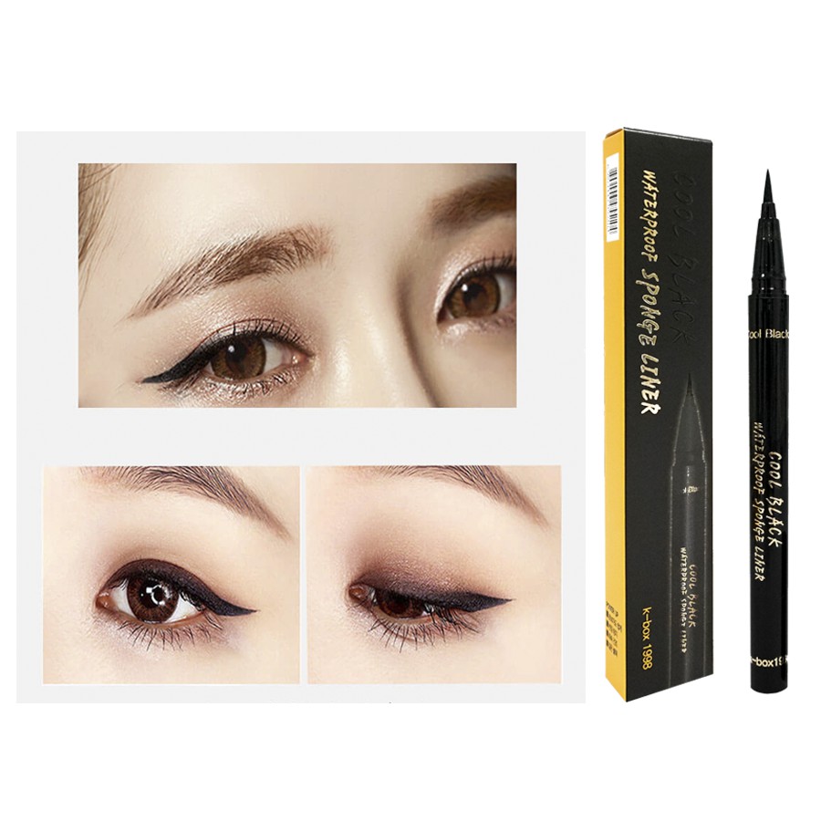 Bút kẻ mắt Hàn Quốc Cool Black Sponge siêu bám không thấm nước