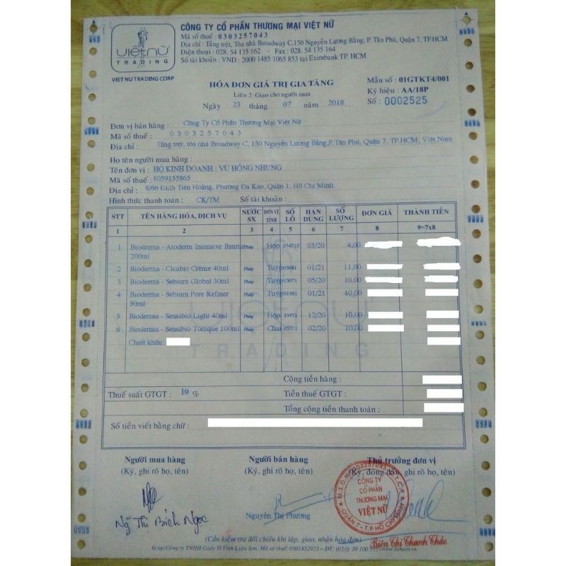 Kem dưỡng da bioderma Pore Refiner và Hydra 30ml hàng pháp có bill