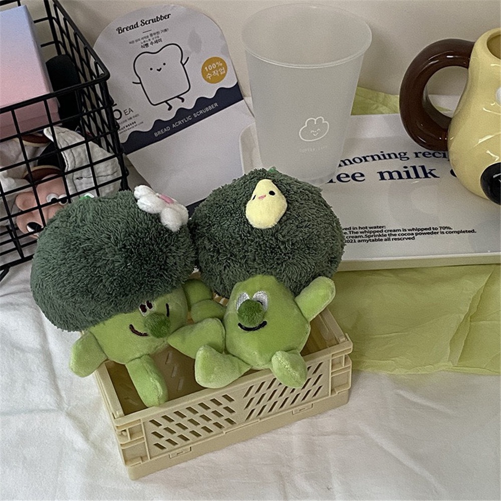 Móc Chìa Khóa Hình Rau Củ Quả Màu Xanh Lá Sáng Tạo Dễ Thương