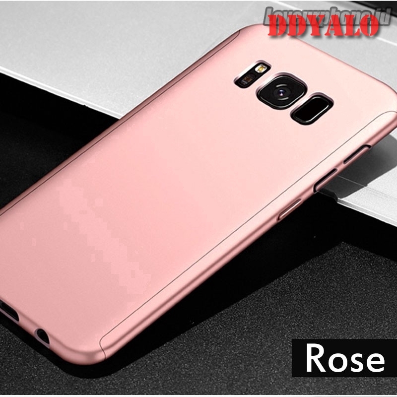 Ốp điện thoại cứng bảo vệ toàn diện 360 độ cho Samsung Galaxy Note 4 5 8 9 M10 M20 A30 A50