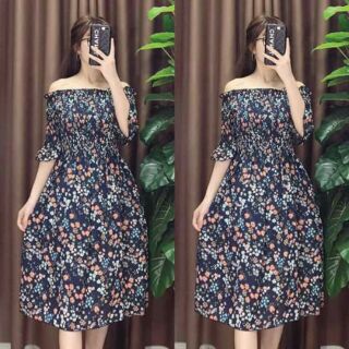 VÁY MAXI TRỄ VAI QC