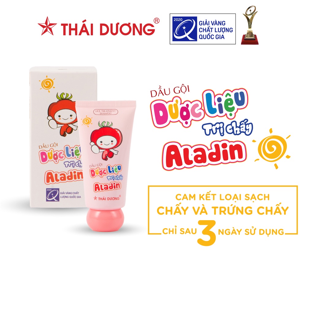 Dầu gội dược liệu sạch Chấy Aladin