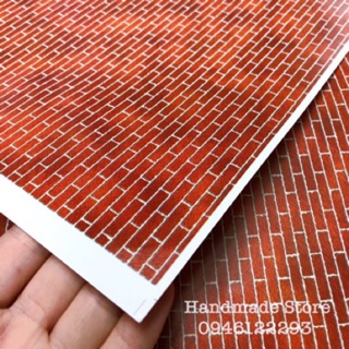 Giấy tường gạch mô hình