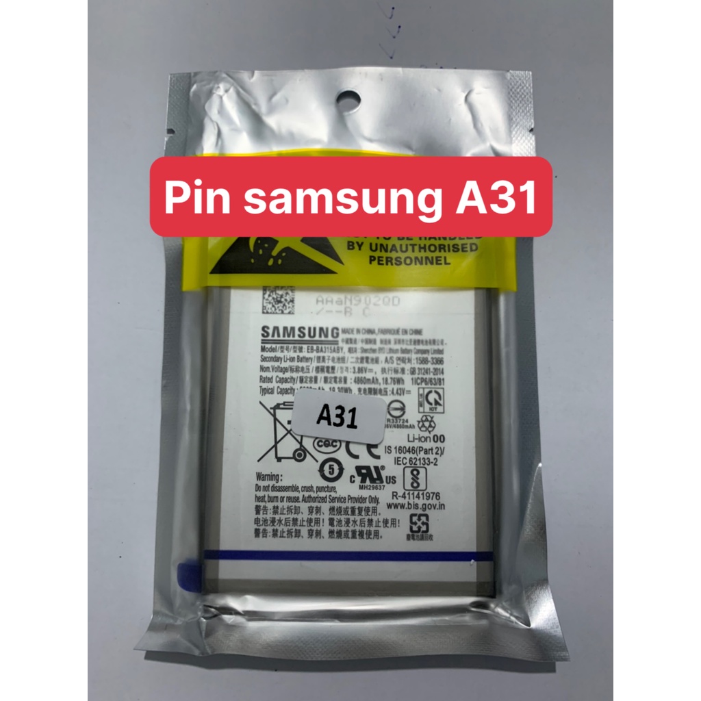 Pin Samsung A31 / A315 / EB-BA315ABY Chính Hãng