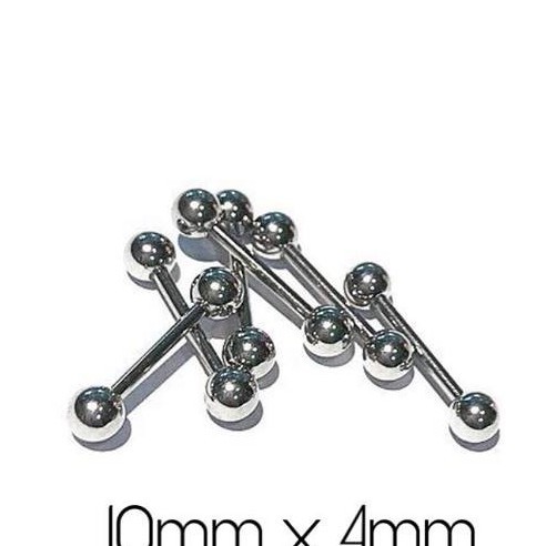 khuyên thẳng hai đầu thân 12mm