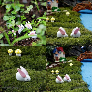 Phụ kiện trang trí sân vườn 🐰 freeship 🐰. Charm/mô hình trang trí hình con thỏ mẫu 2