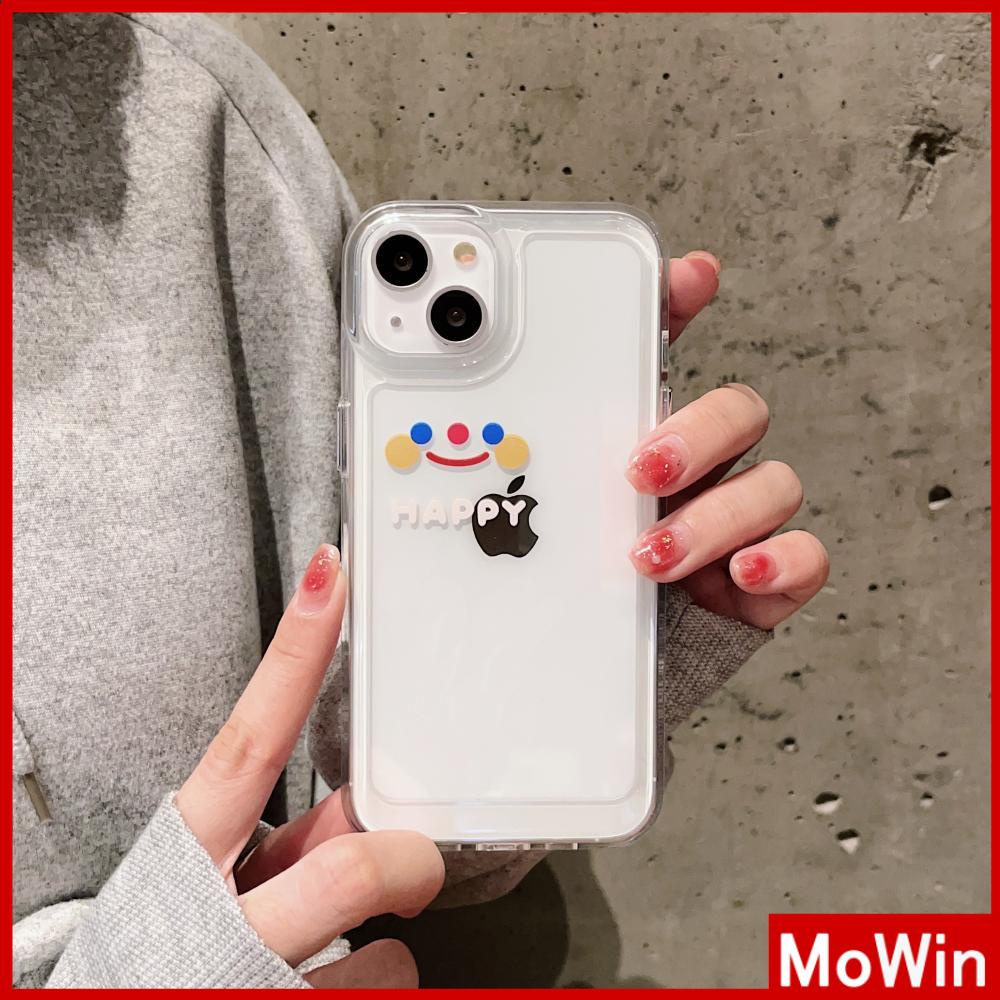 Ốp điện thoại TPU trong suốt hình mặt cười thích hợp cho iPhone 13 Pro Max iPhone 12 Pro Max iPhone 11 iPhone 7 Plus