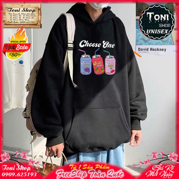 ÁO HOODIE SODA DRINK Nỉ Ngoại Cao Cấp - In Pet Siêu Bền Siêu Đẹp (HD6130 - Kèm Ảnh Thật) (TONI SHOP)