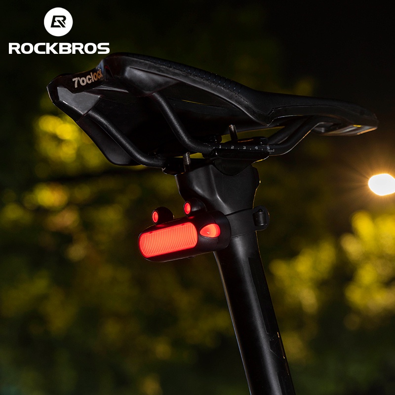 Rockbros Đèn Chiếu Hậu 5 Chế Độ Chống Nước IPX6 180 Cho Xe Đạp°Đèn Tín Hiệu Gắn Đuôi Xe Đạp Hình Chú Ếch Ngộ Nghĩnh