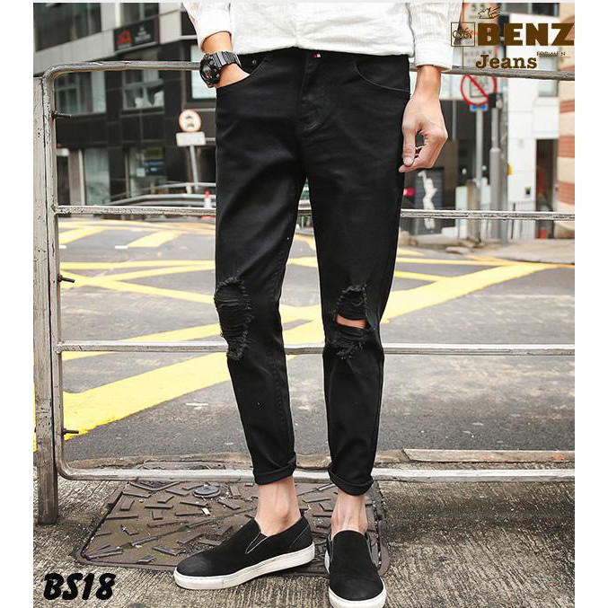 Quần jean nam cao cấp jean co dãn mẫu mới hàng chuẩn shop vải dày đẹp như hình | BigBuy360 - bigbuy360.vn