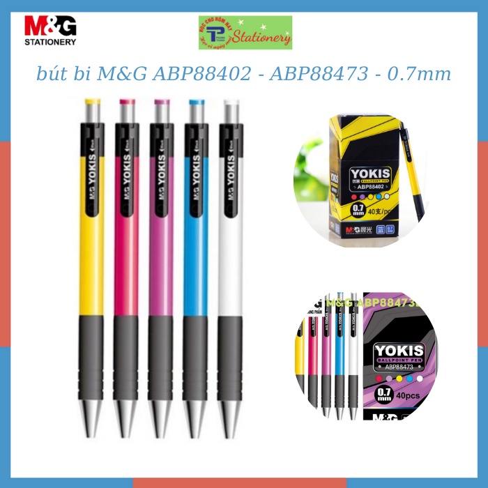 Bút bi MG nét viết 0.7mm màu sắc trẻ trung năng động ABP88402, 88473 sản phẩm bút bi bán chạy toàn cầu