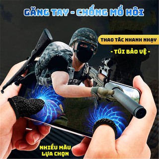 Găng tay cảm ứng chơi game mobile Liên quân, PUBG - Chống Mồ Hôi - Cực Nhạy - Thoải Mái